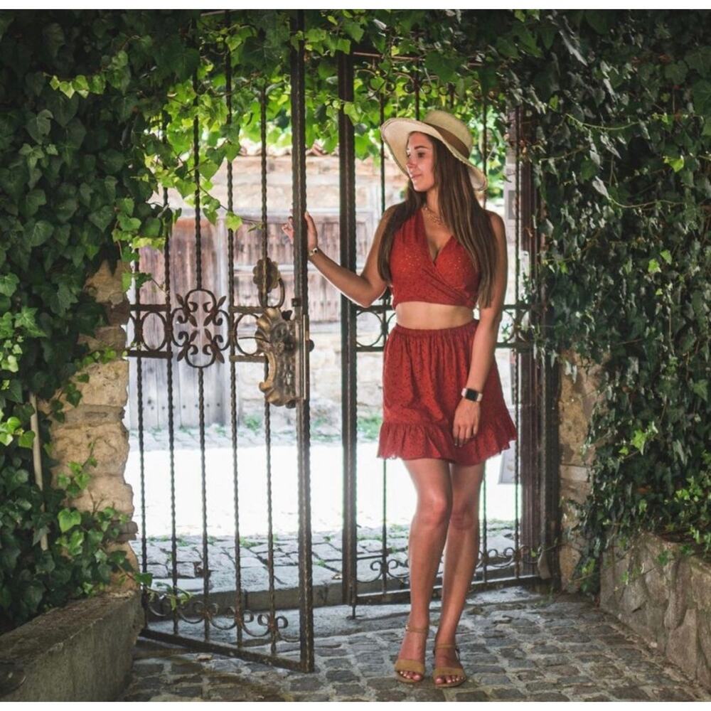 ZARA BLOGGER FAVORITE OPENWORK EMBROIDERED DRESS\